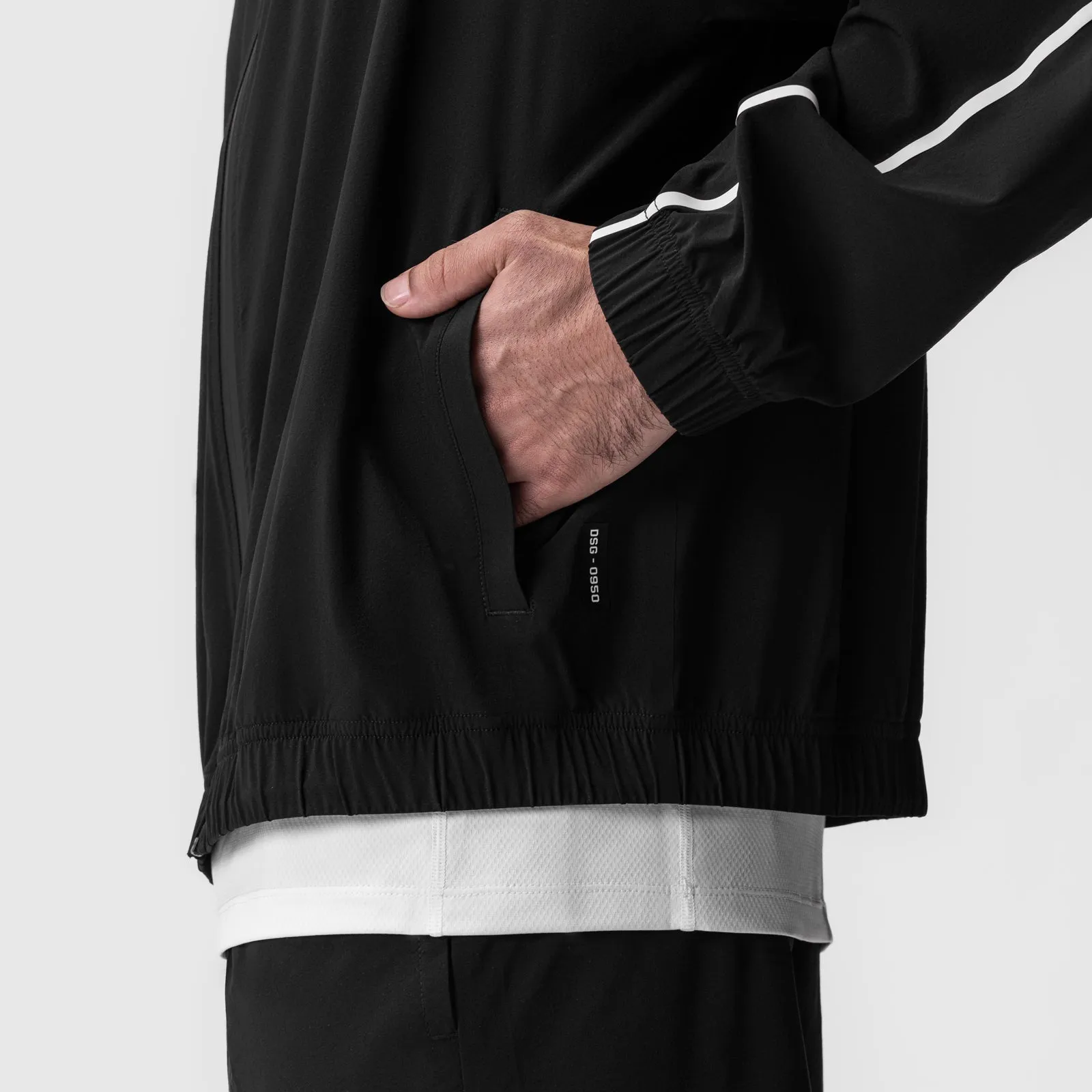 0950. Aerotex™ Track Jacket - Black/White