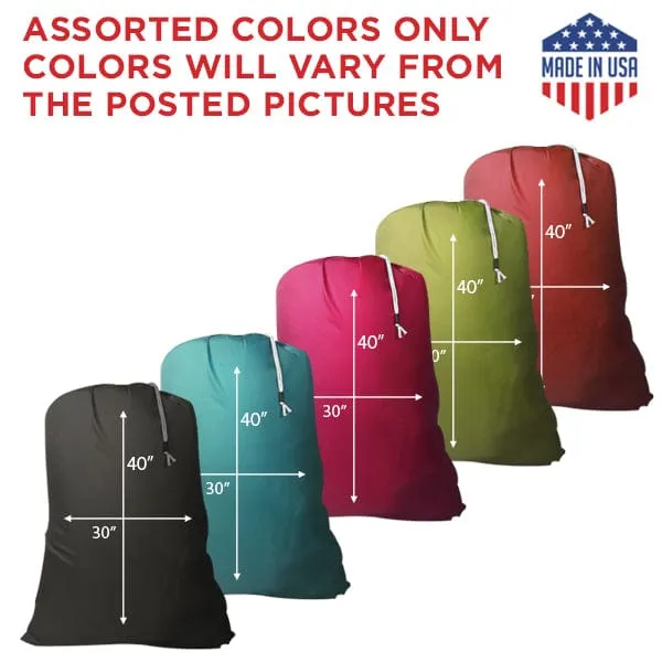 30" x 40" Laundry Bags || Quality BLENDED Fabrics || Random (Mixed) Colors