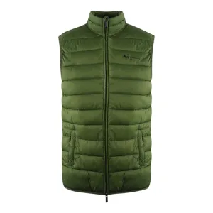 Aquascutum London Logo Army Green Lightweight Gilet Jacket
