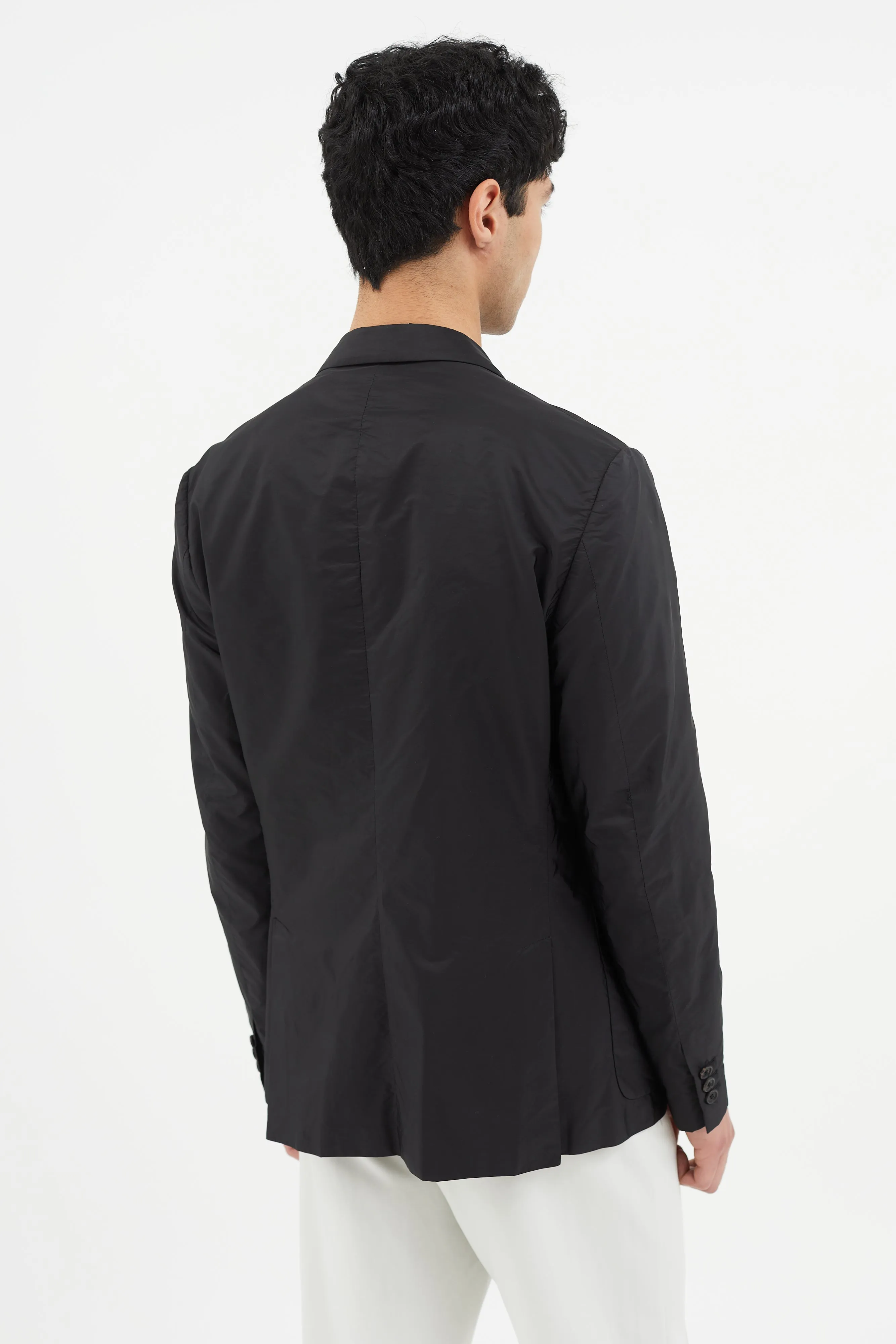 Black Nylon Blazer