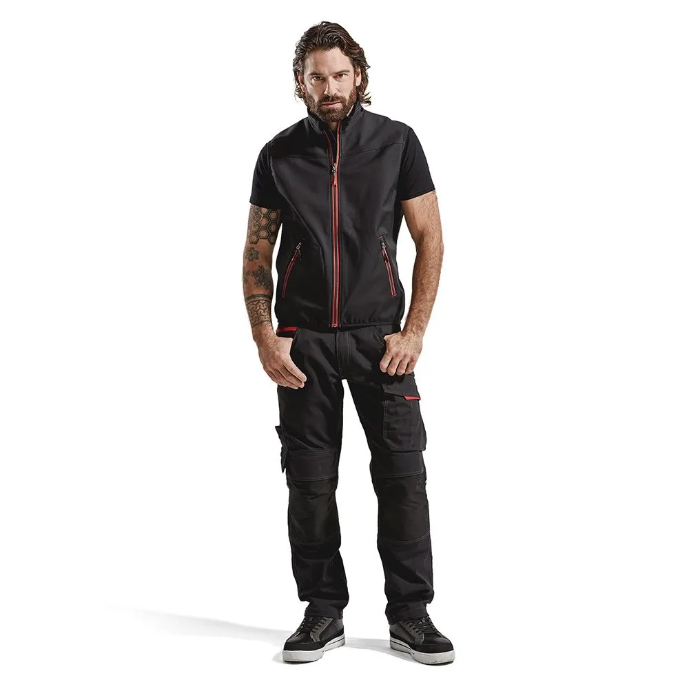 Bl&#xE5;kl&#xE4;der&#x20;3850-2516&#x20;Softshell&#x20;Gilet&#x20;-&#x20;Black&#x20;&#x2F;&#x20;Vis&#x20;Yellow