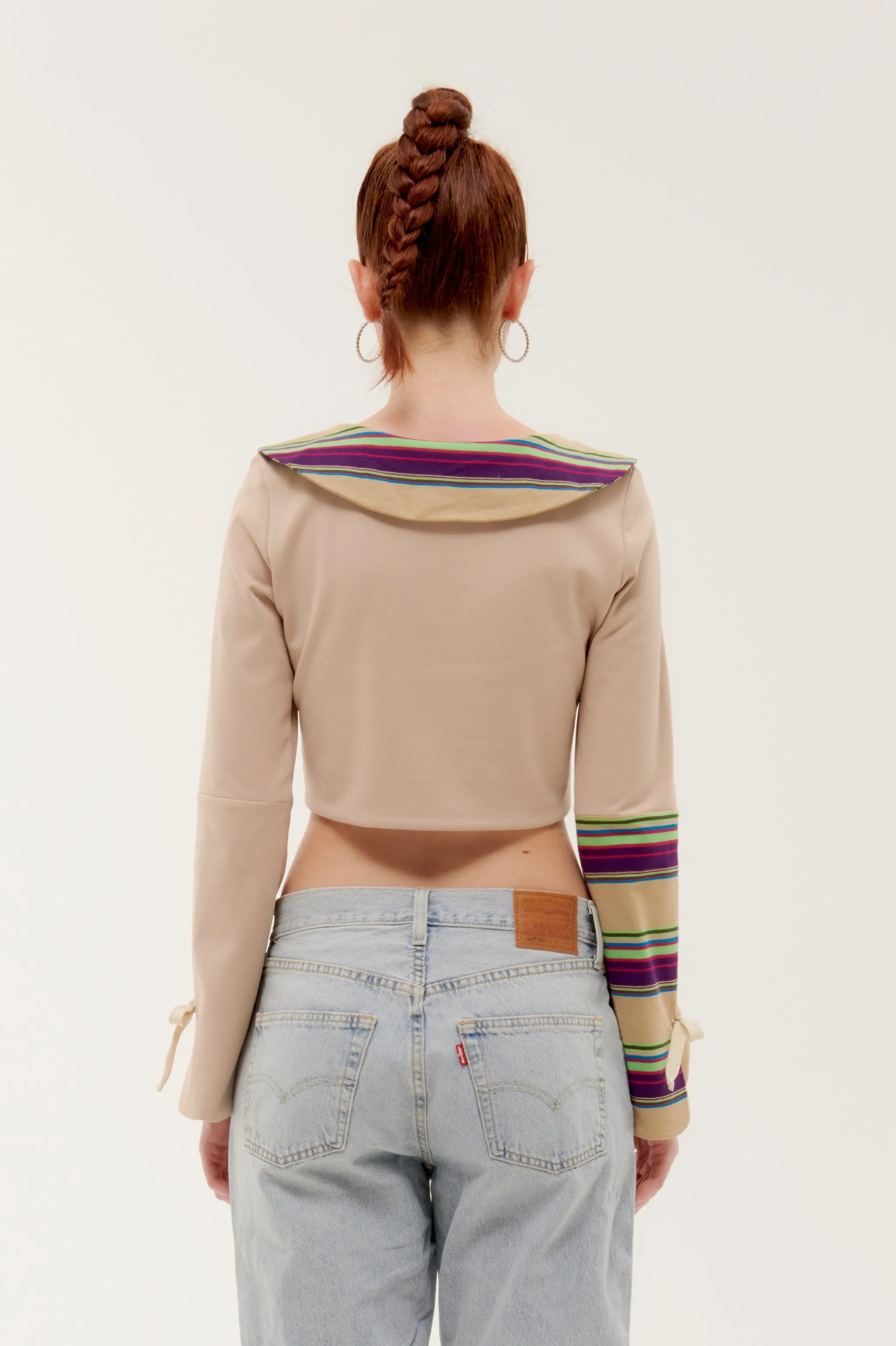 BROWN   "LOLLIPOP CROP TOP"