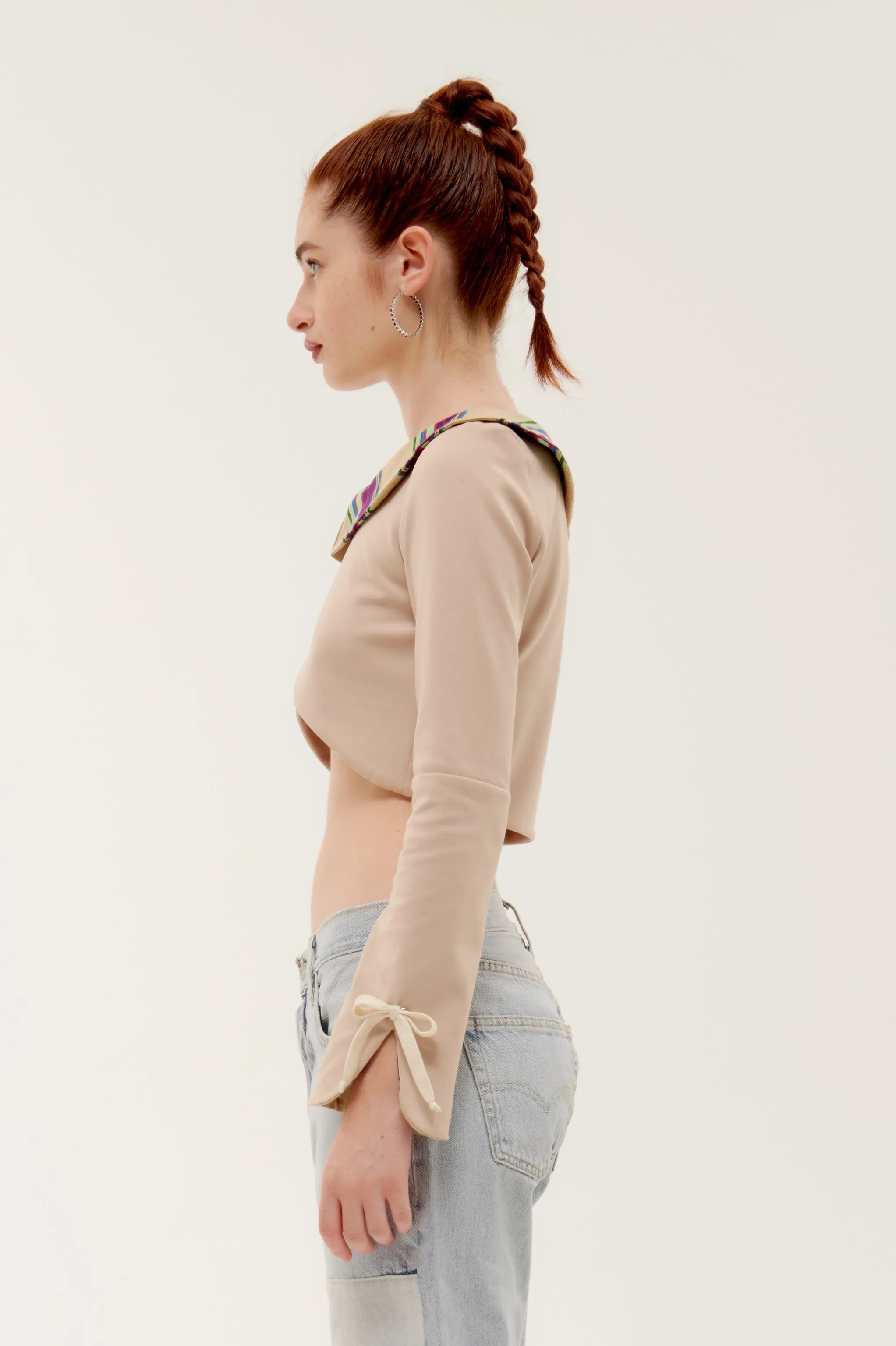 BROWN   "LOLLIPOP CROP TOP"