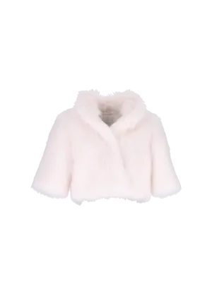 cropped faux-fur jacket cropped faux-fur jacket