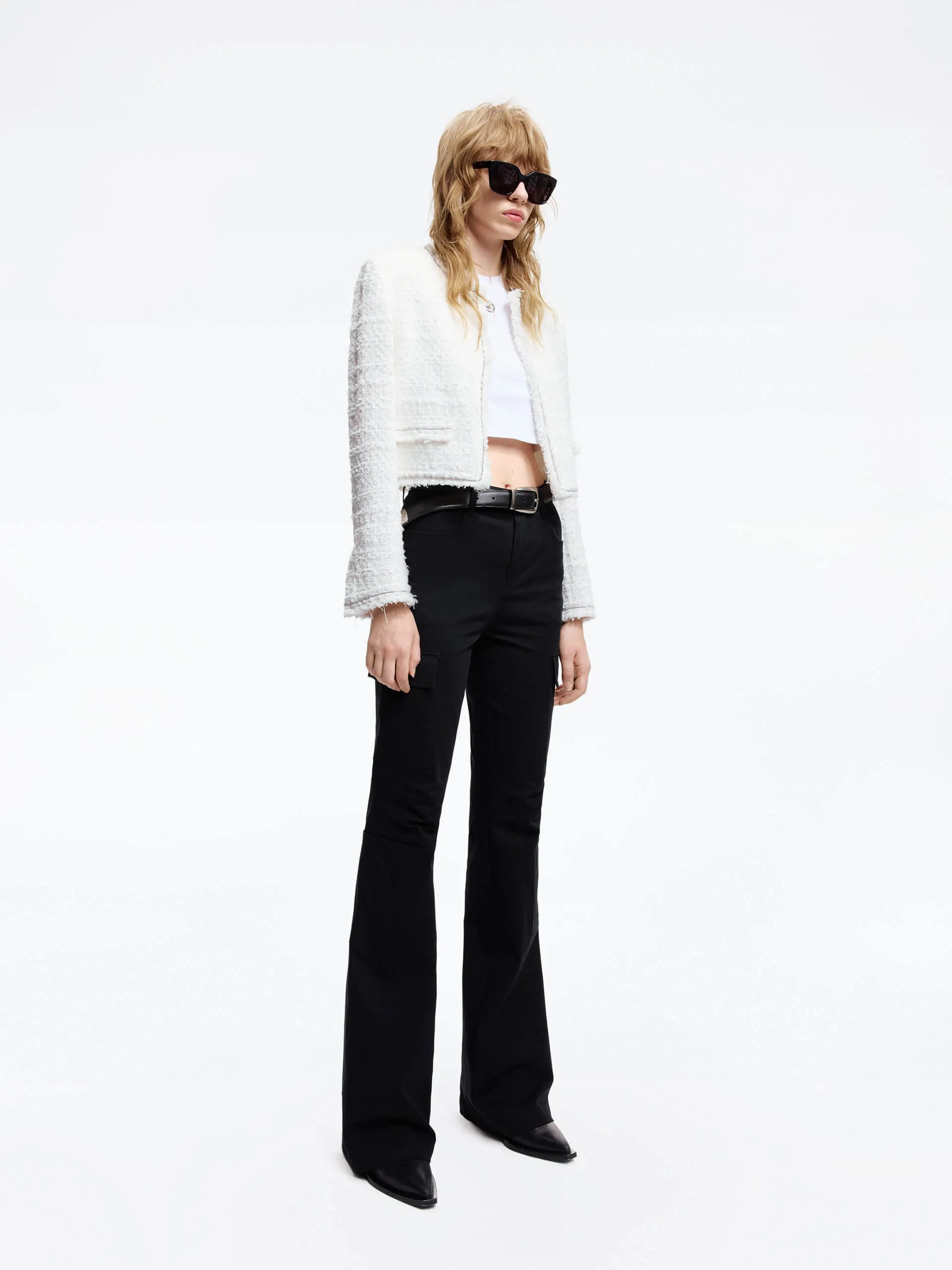 Cropped Tweed Jacket