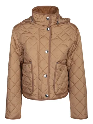 Diamond-quilted jacket