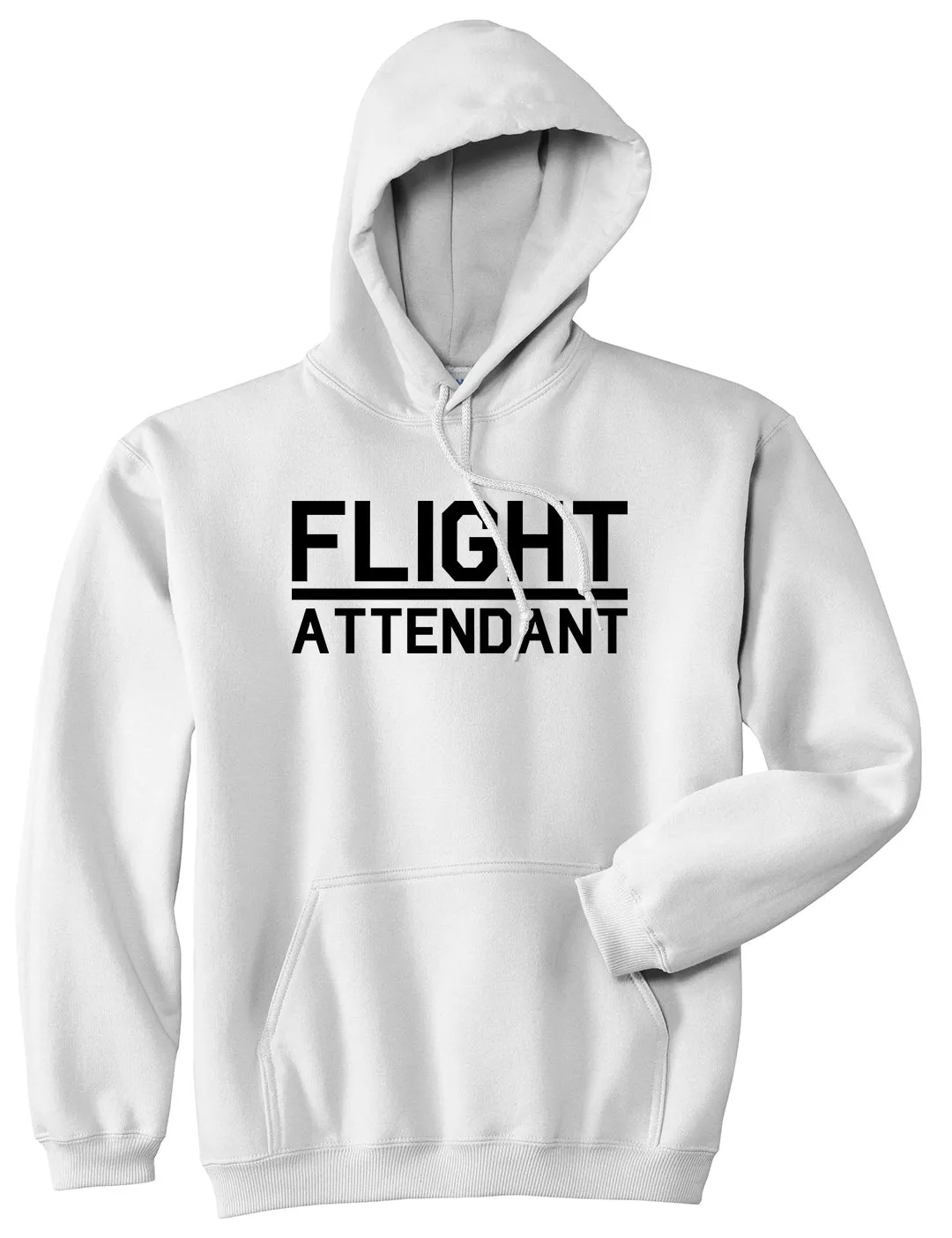 Flight Attendant Stewardess Mens Pullover Hoodie