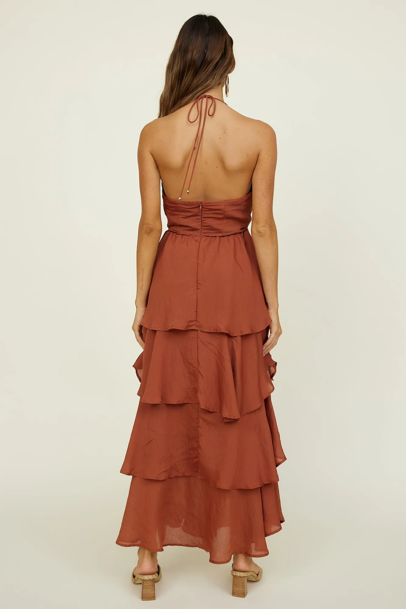 Focus On Me Maxi Dress Brown