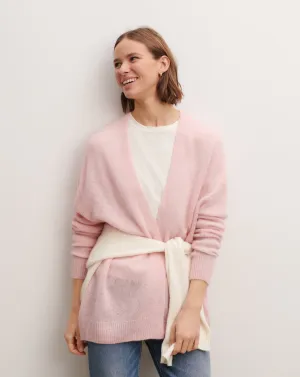 Gilet cachemire plume