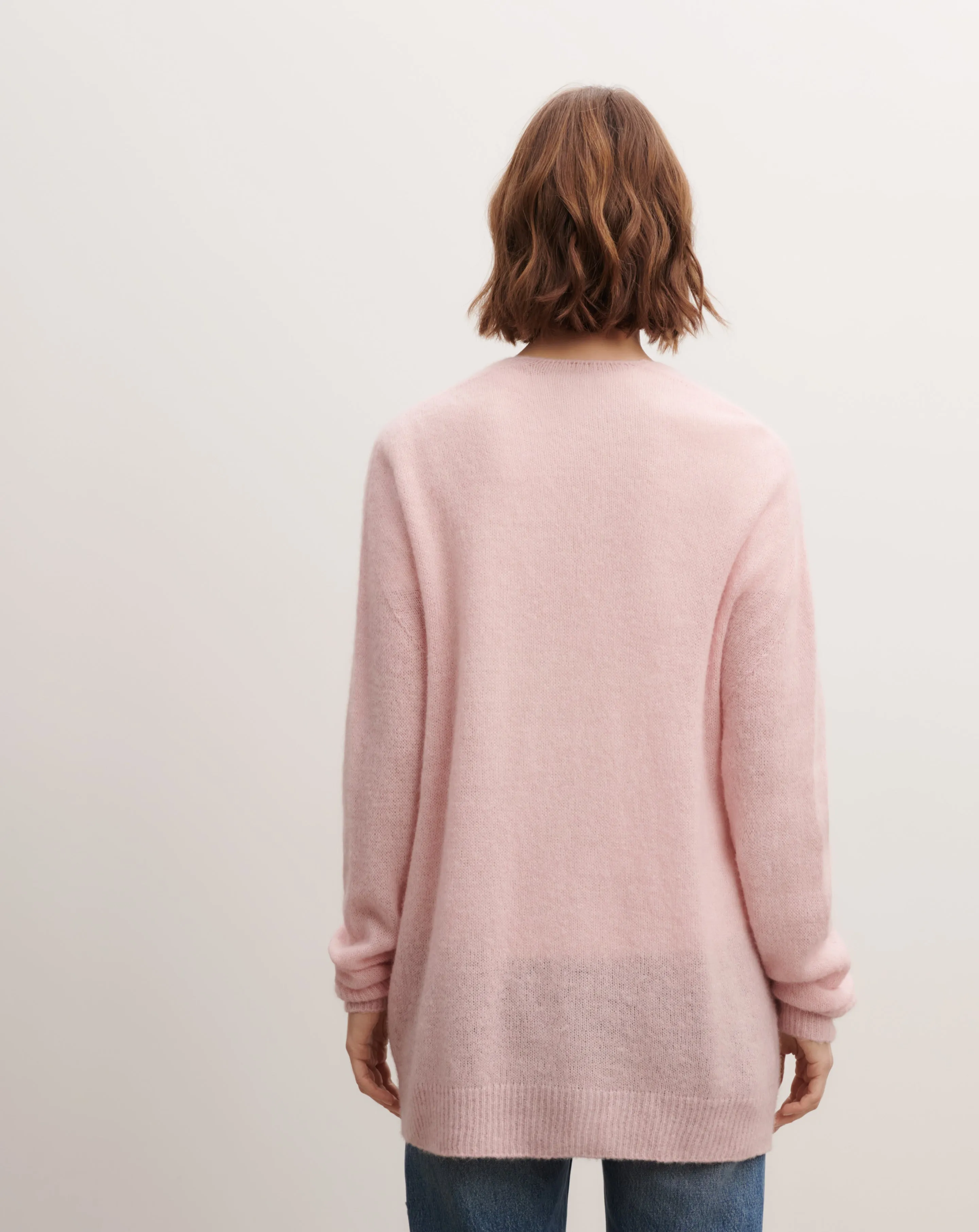 Gilet cachemire plume