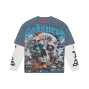 GodSpeed Eternal Dream Layered T-Shirt - Blue