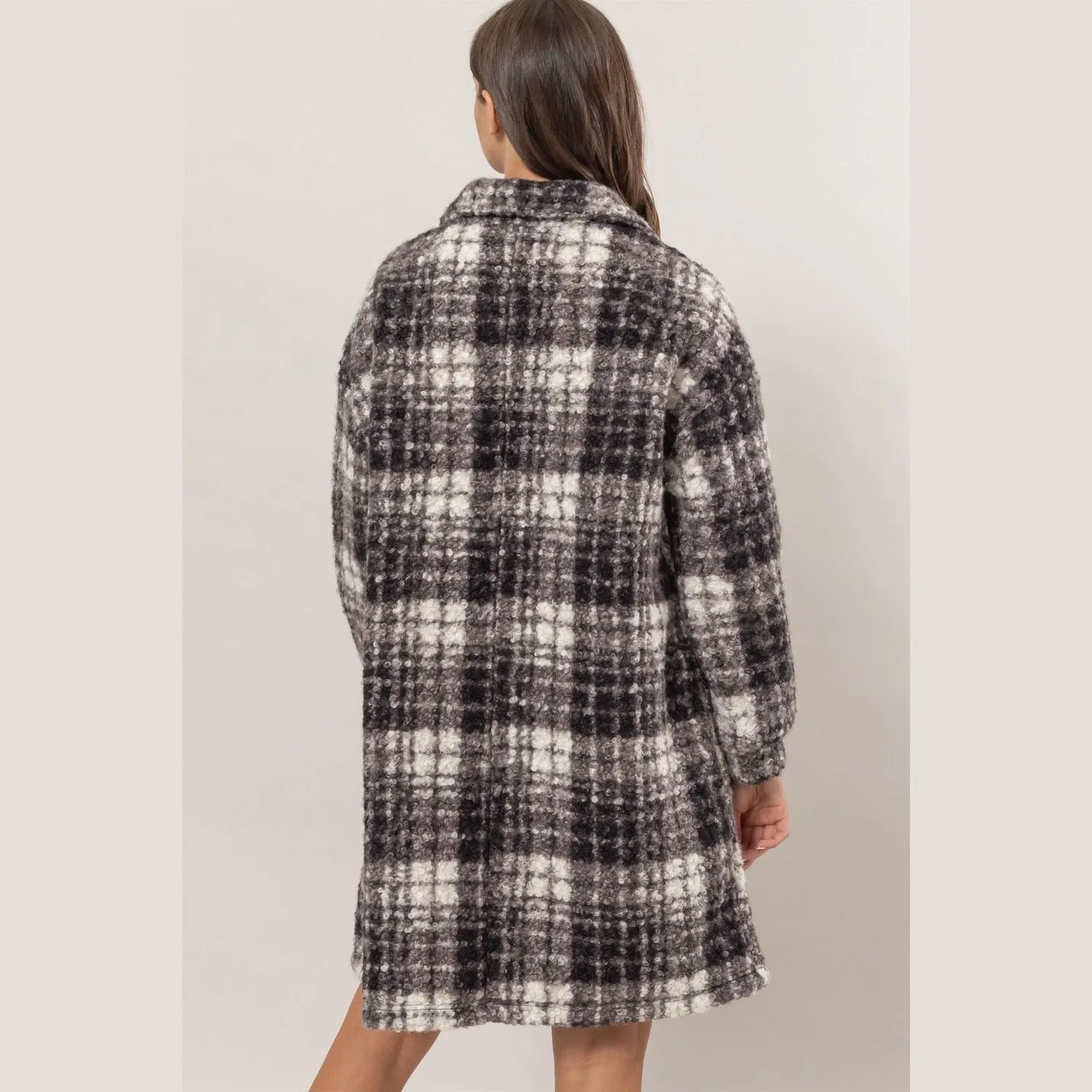 Isabelle Plaid Longline Shacket