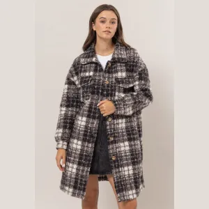 Isabelle Plaid Longline Shacket