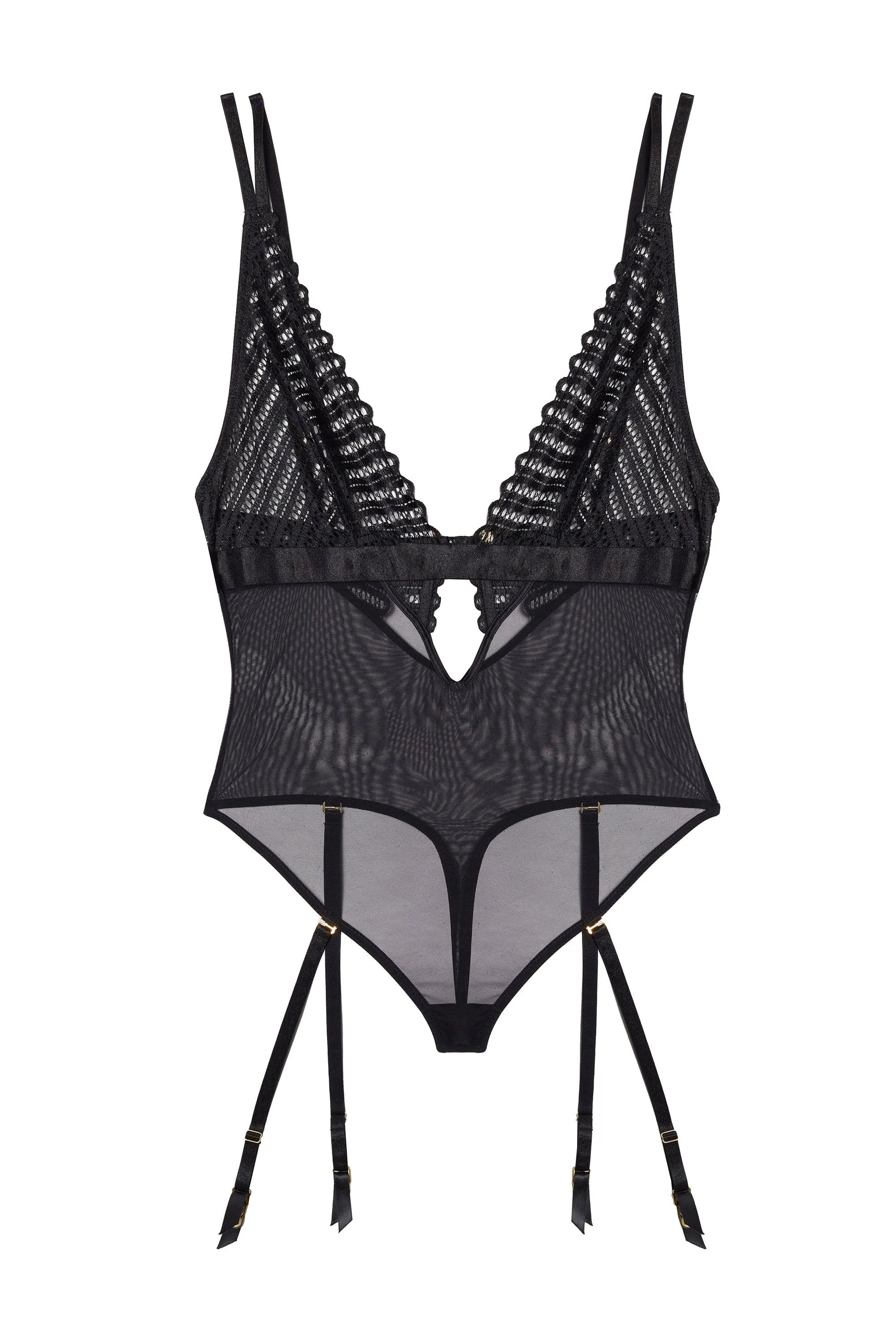 Lacie Black Suspender Body