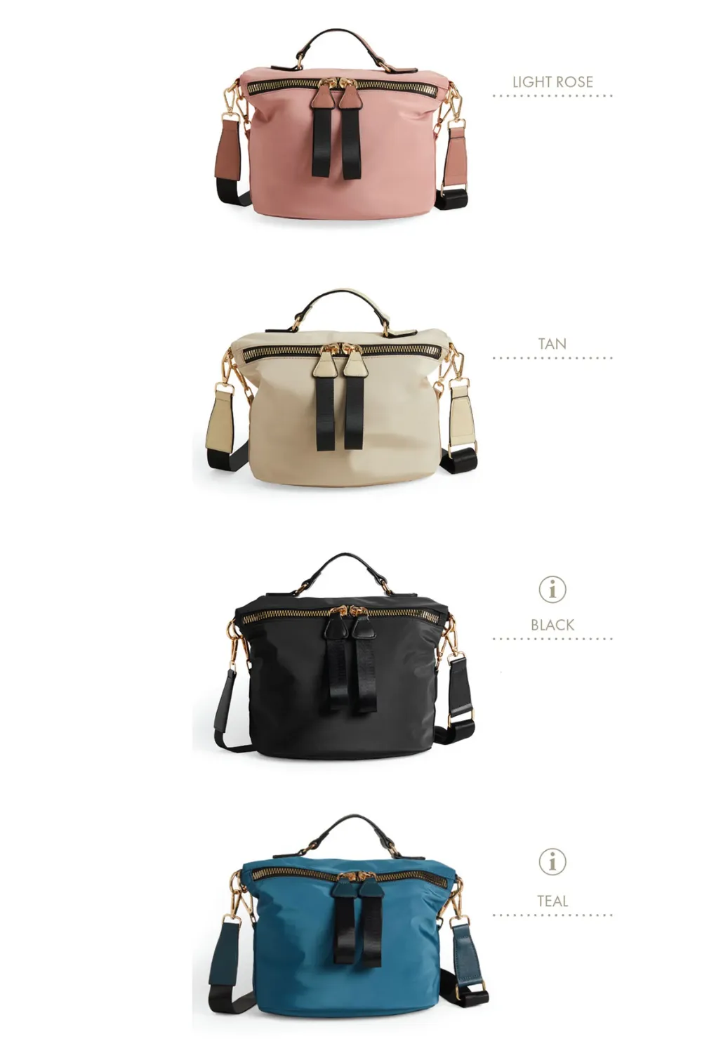 Mariah Chunky Zipper Crossbody | Teal