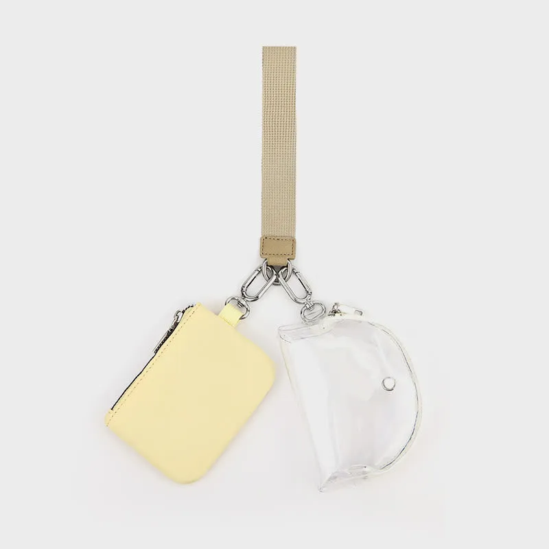 Mini Wristlet Wallet for Women Lightweight Nylon Coin Purses Pouch