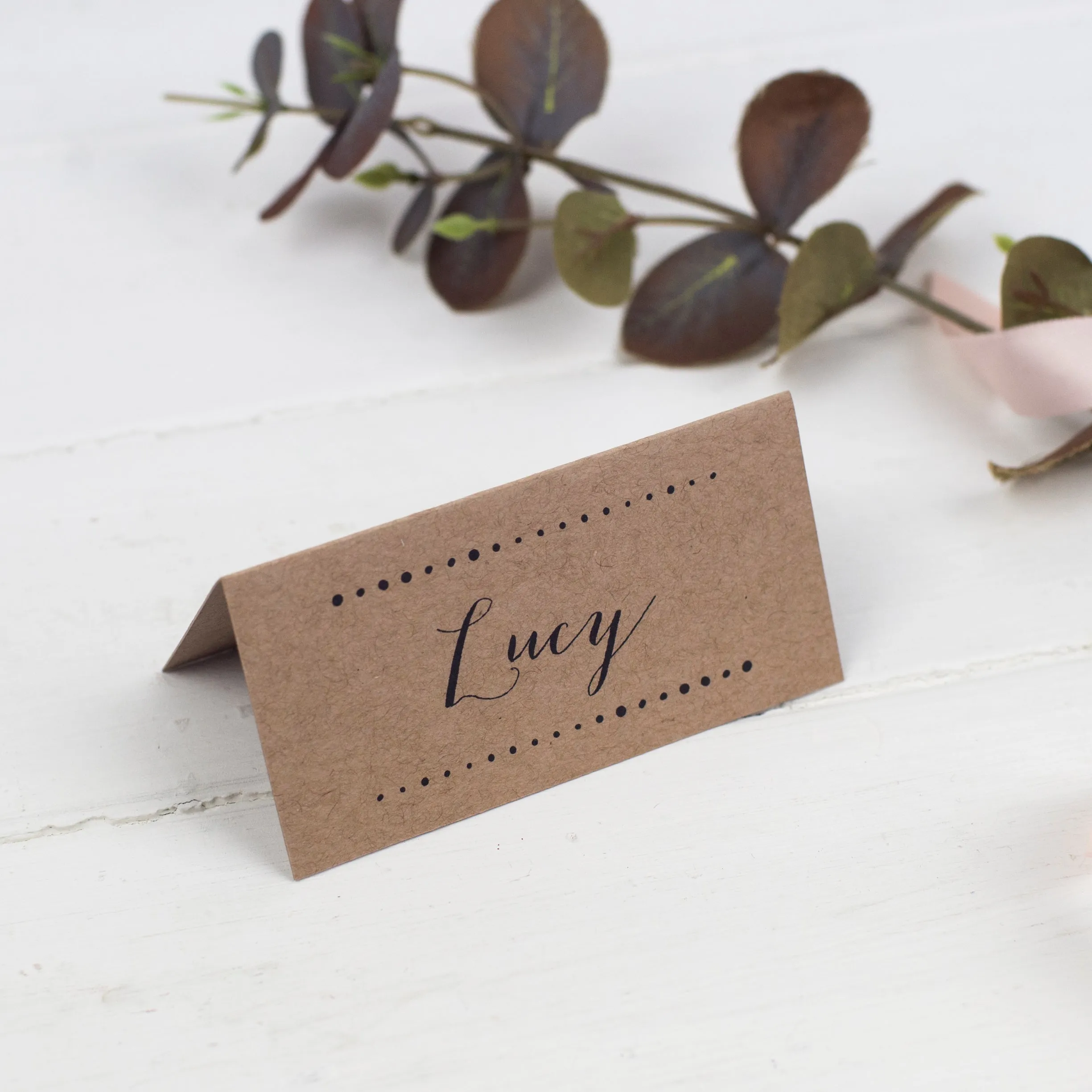 Modern Calligraphy Place Cards
