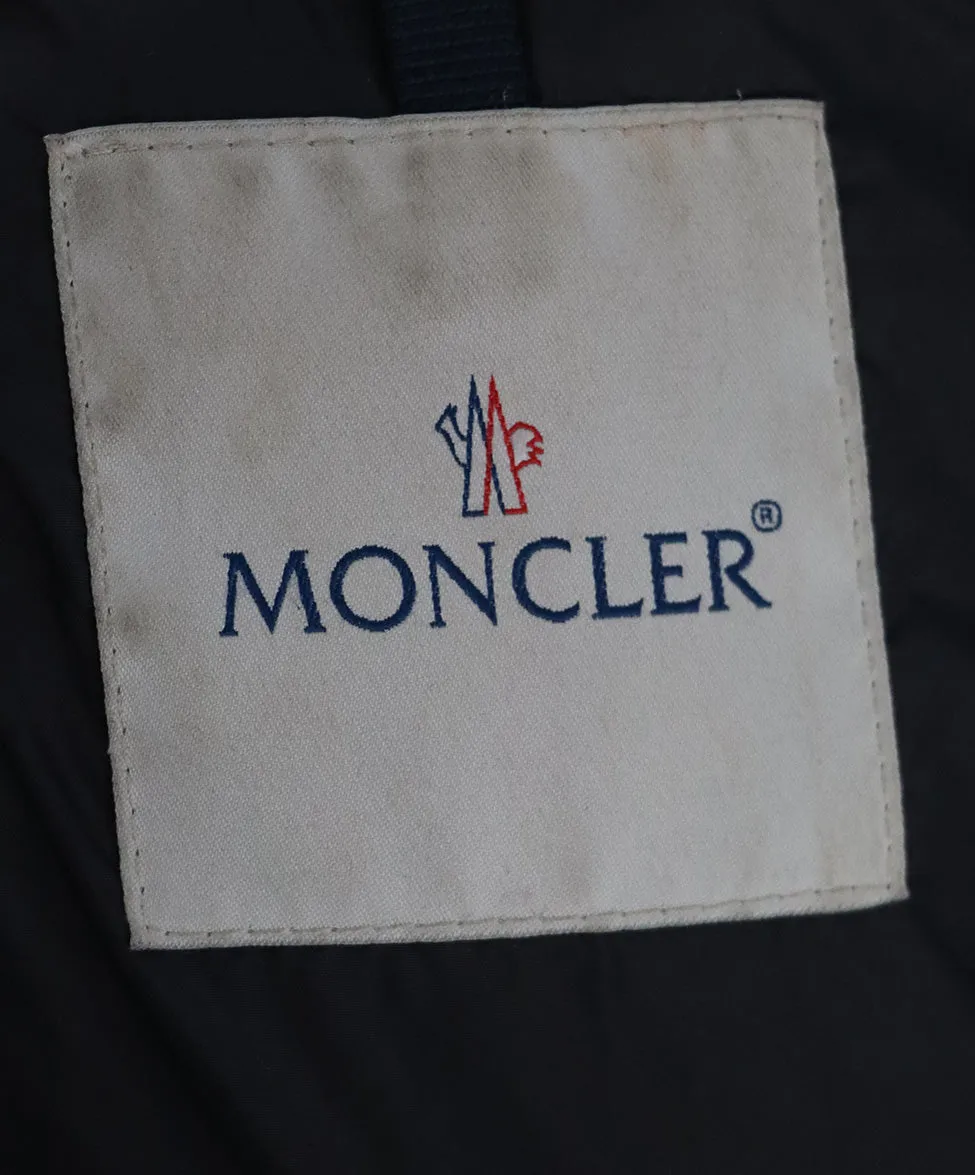 Moncler Black Down Coat w/ Belt sz 4