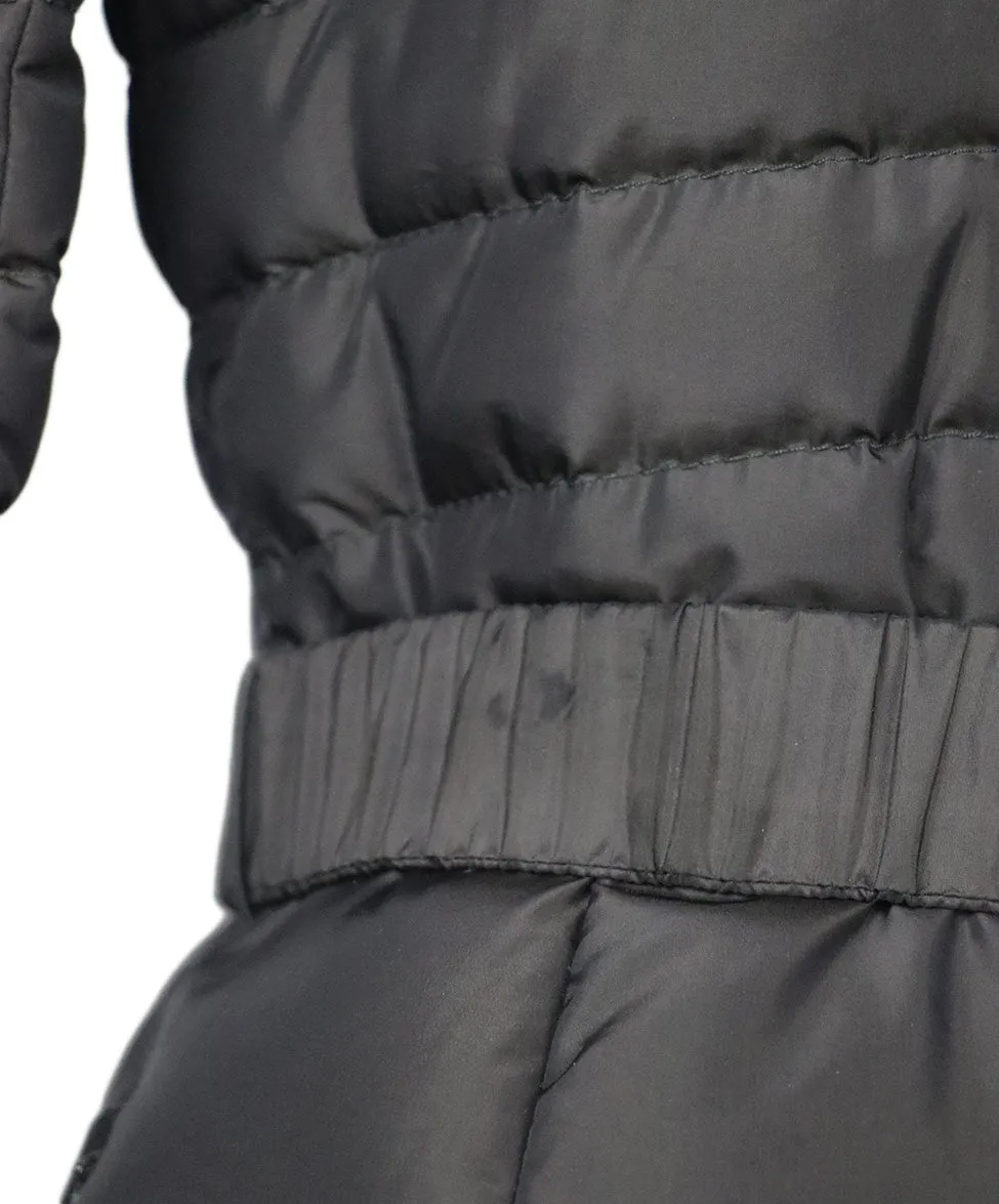 Moncler Black Down Coat w/ Belt sz 4