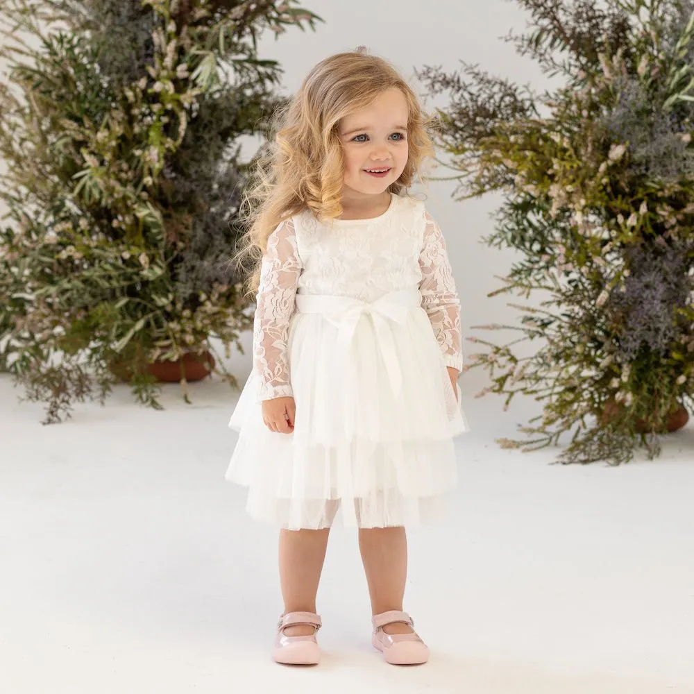 My First Lace Tutu L/S - Ivory