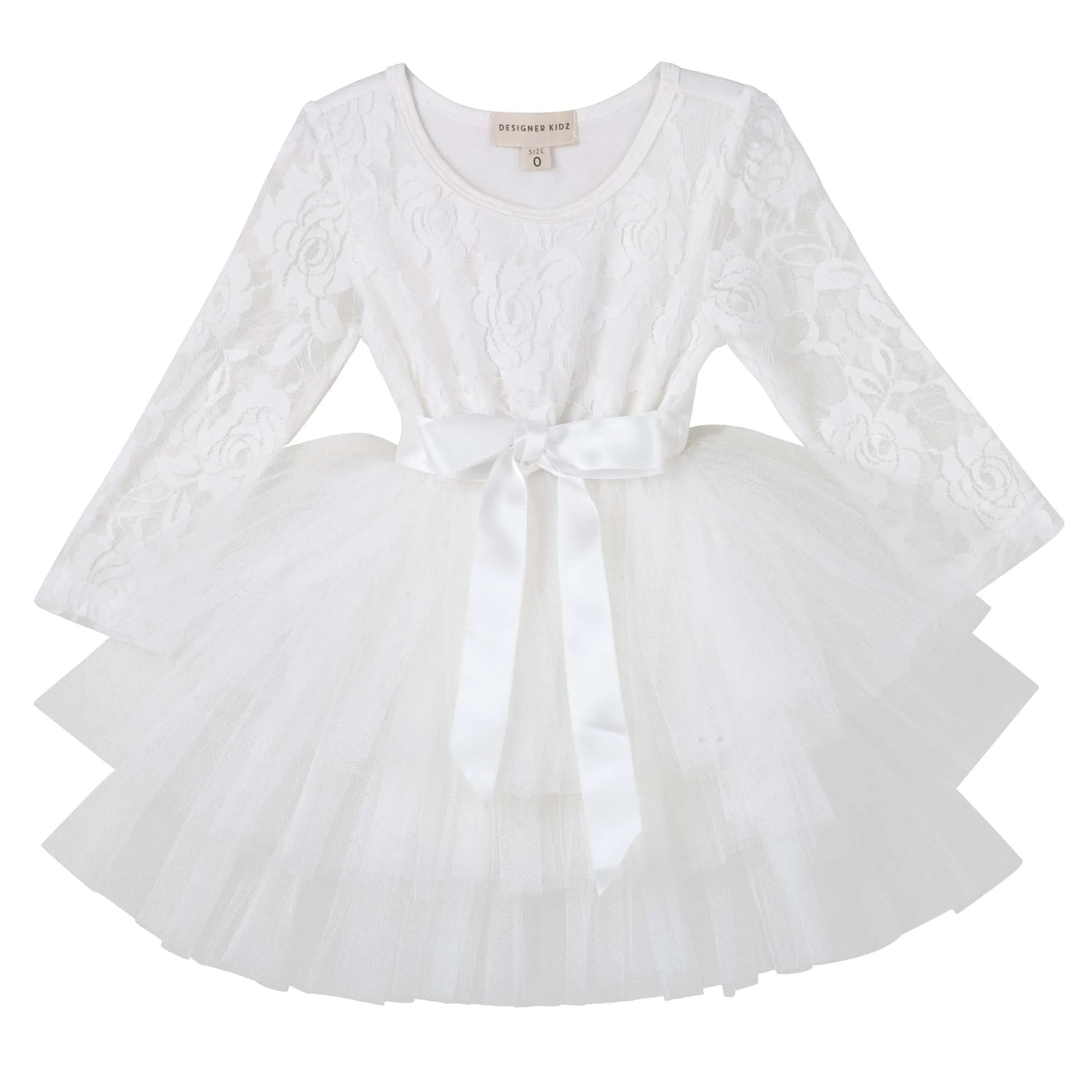 My First Lace Tutu L/S - Ivory