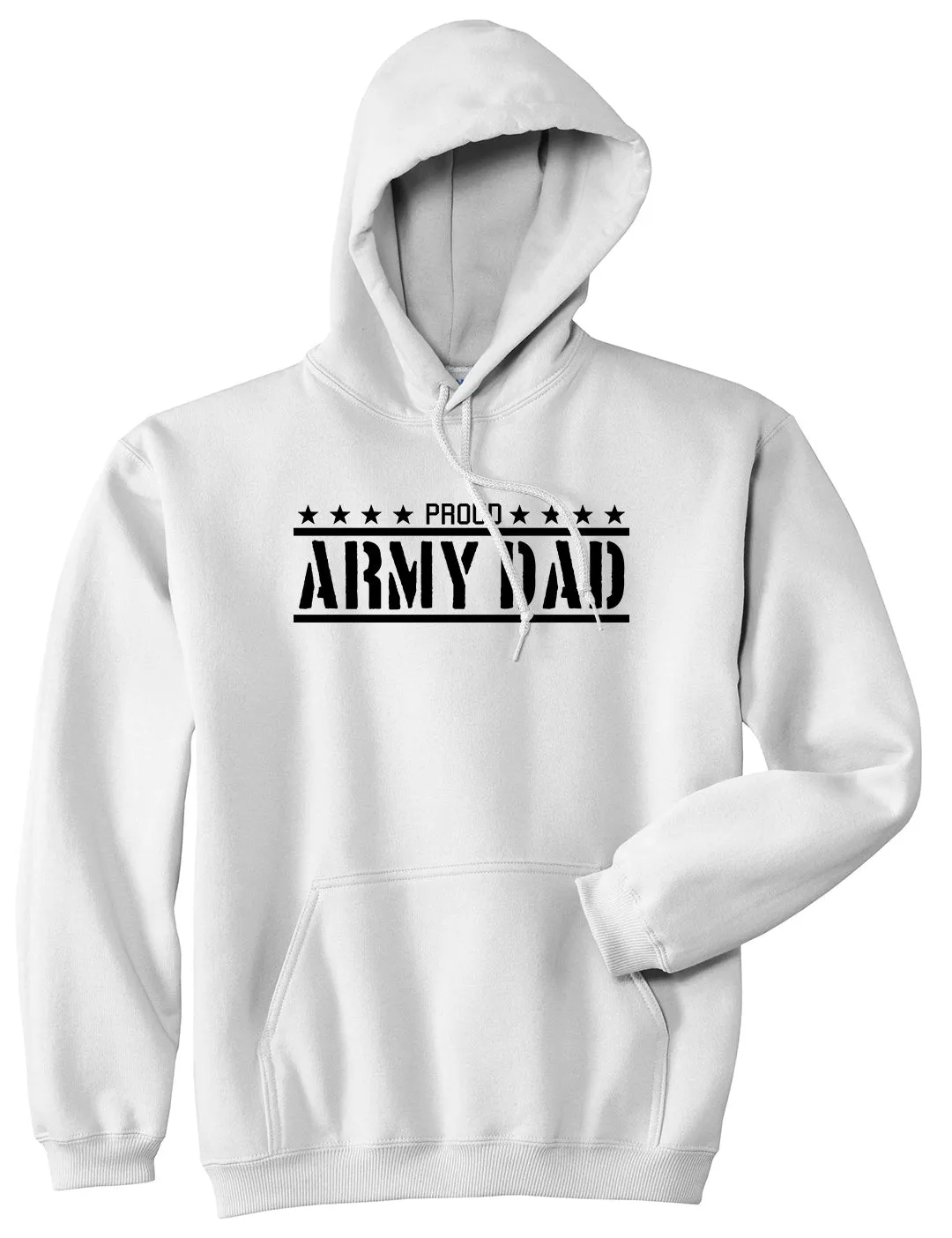 Proud Army Dad Military Mens Pullover Hoodie