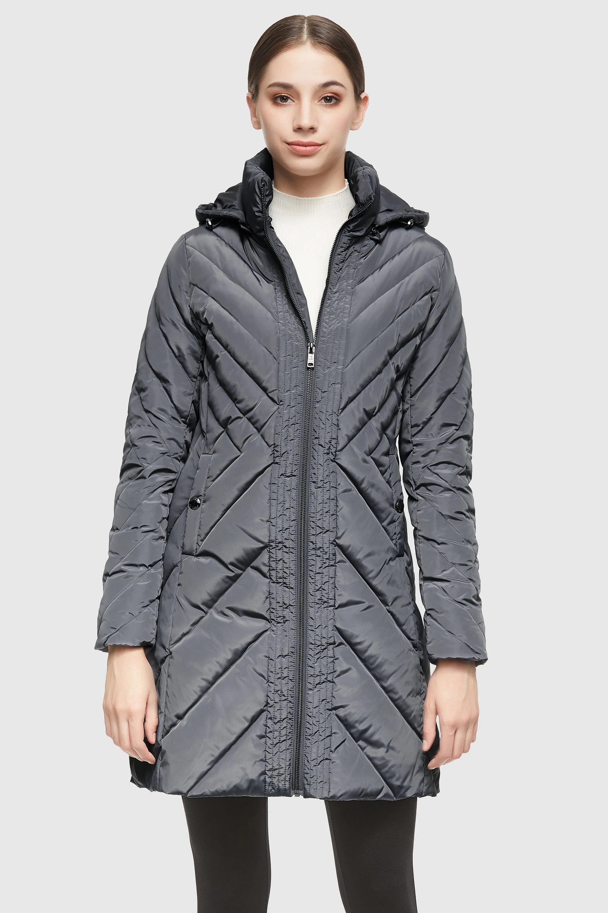 Removable Hooded Winter Coat