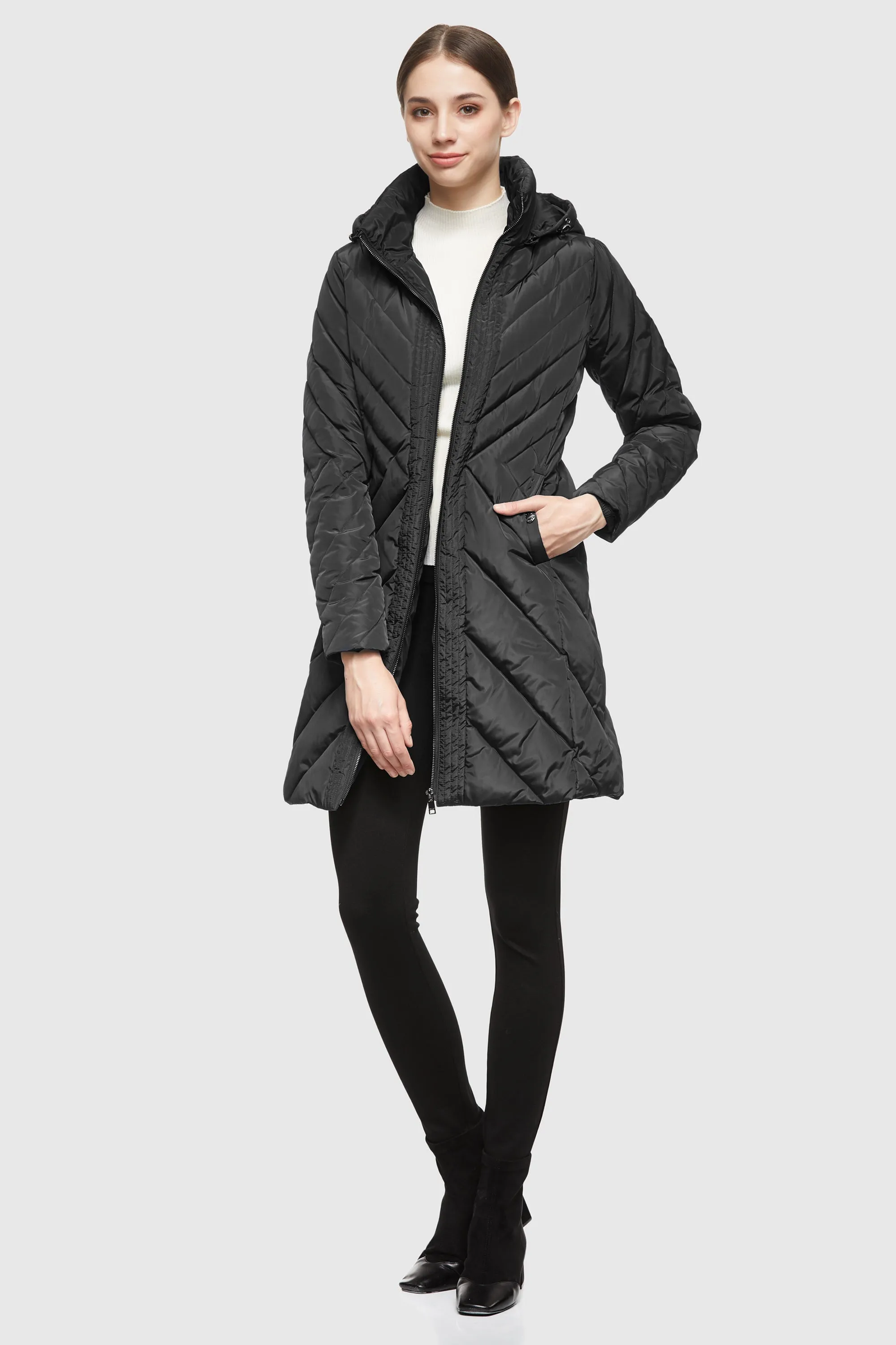 Removable Hooded Winter Coat