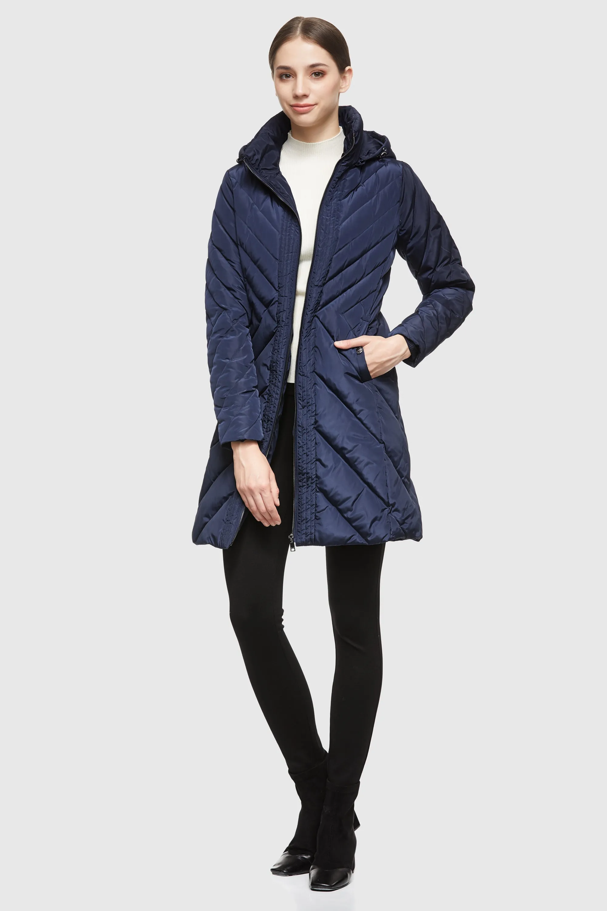 Removable Hooded Winter Coat