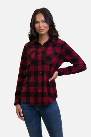 SALLY GIFT SHACKET - DEEP RED