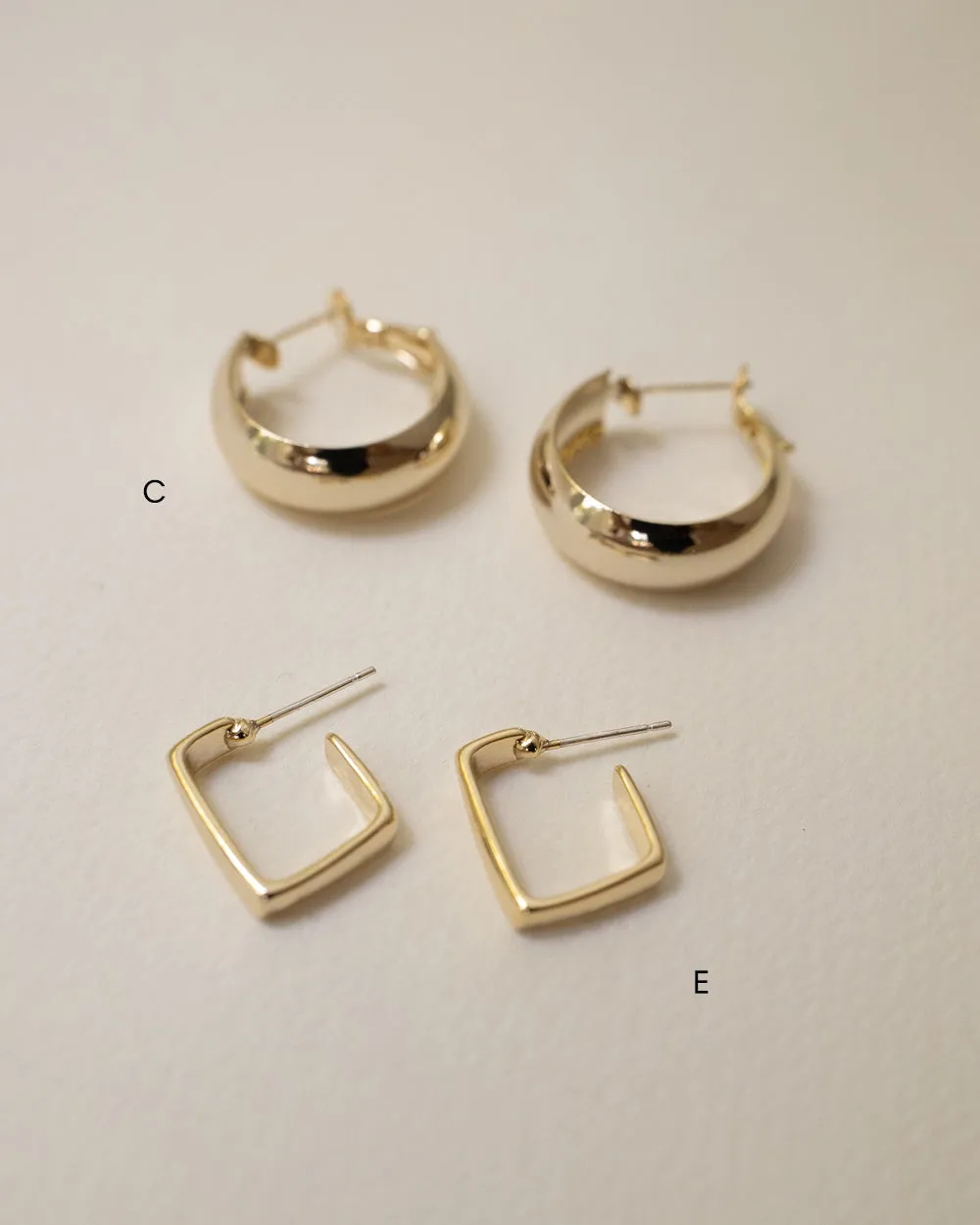 [Sample Sale] Modern Hoop Earrings