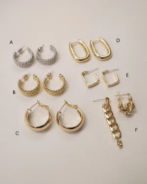 [Sample Sale] Modern Hoop Earrings