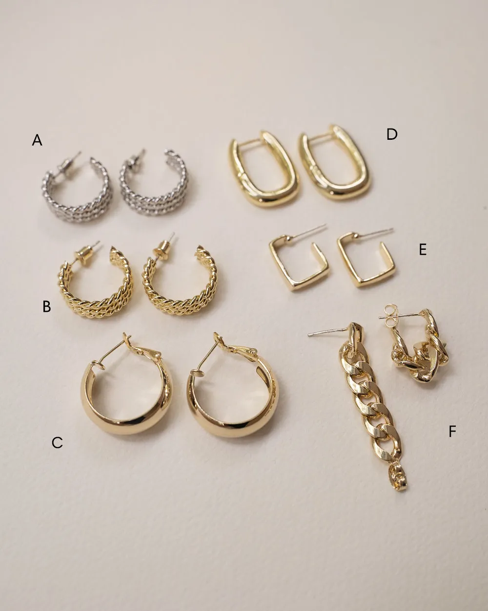 [Sample Sale] Modern Hoop Earrings