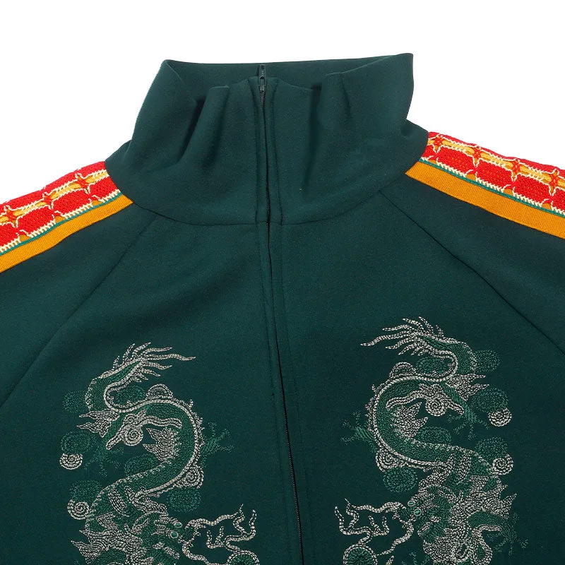 Sasquatchfabrix. Lace Tape Track Jacket Green