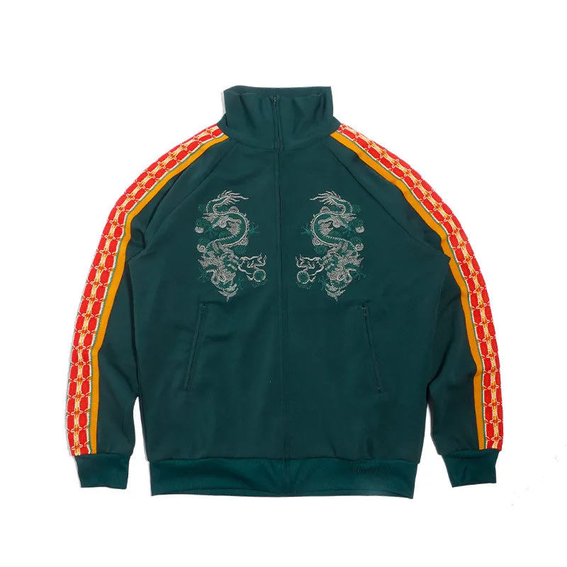 Sasquatchfabrix. Lace Tape Track Jacket Green