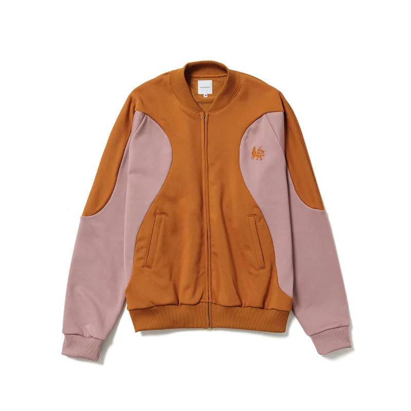 Sasquatchfabrix. Retro Future Track Jacket Brown / Pink