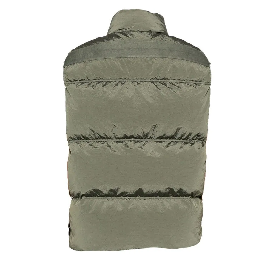 Stone Island Nylon Metal ECONYL® Gilet in Musk Green