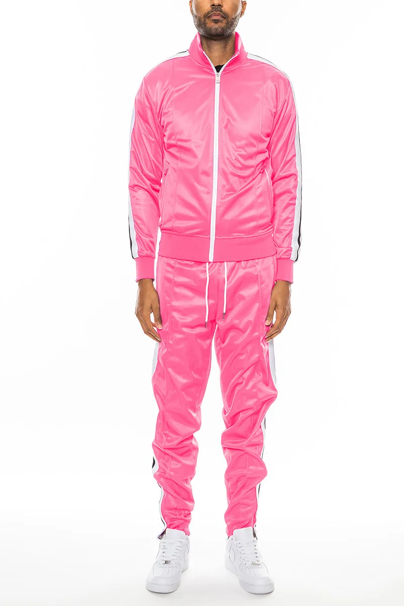 Striped Tape Pleat Track Suit