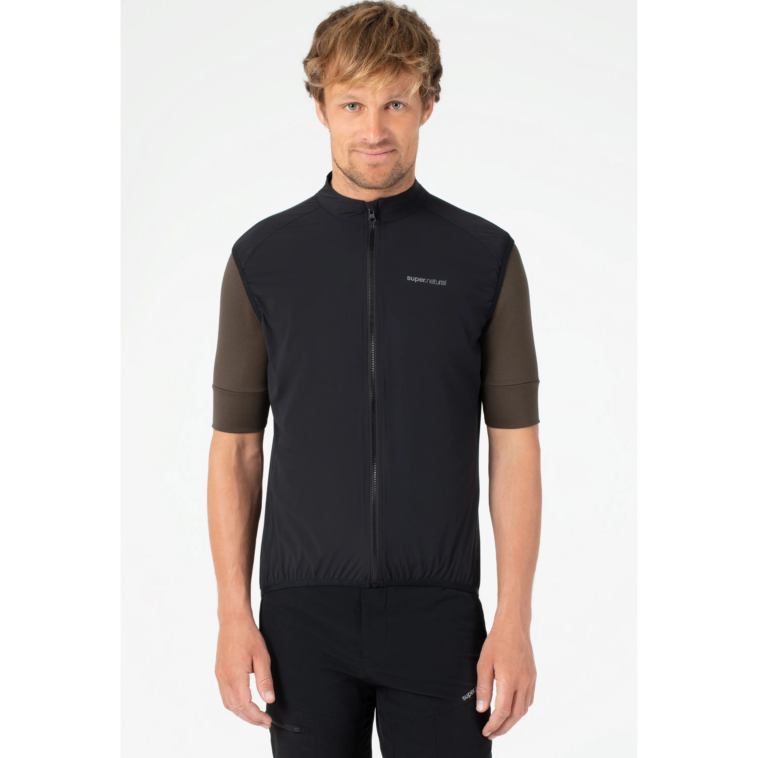 super.natural Men&#x27;s Unstoppable Gilet Jet Black | Buy super.natural Men&#x27;s Unstoppable Gilet Jet Black here | Outnorth