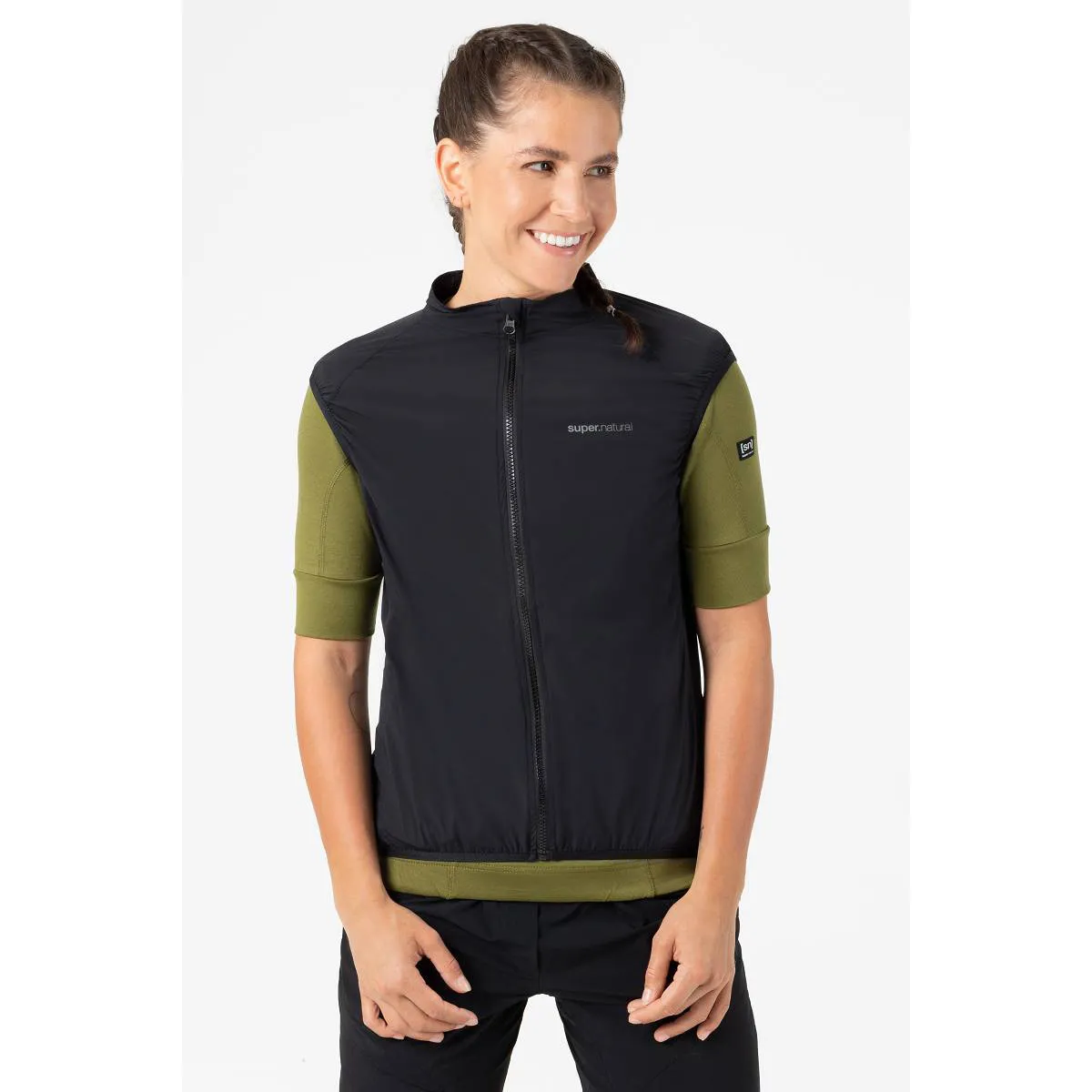 super.natural Women&#x27;s Unstoppable Gilet Jet Black | Buy super.natural Women&#x27;s Unstoppable Gilet Jet Black here | Outnorth