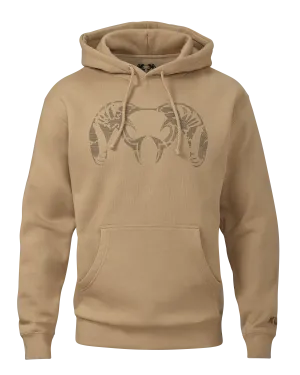 Tonal Ram Hoodie | Sandstone