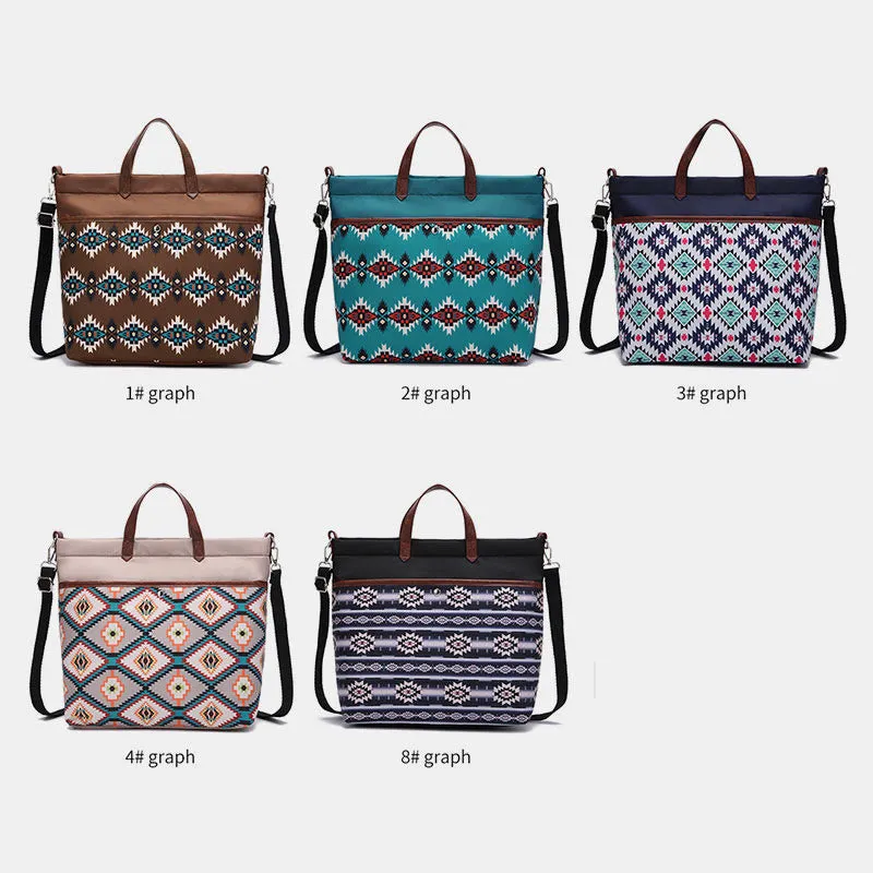 Unique Boho Style Tote Bag Waterproof Top-Handle Satchel Purse