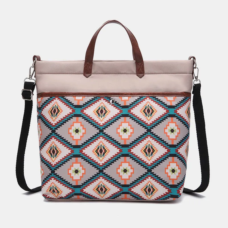 Unique Boho Style Tote Bag Waterproof Top-Handle Satchel Purse