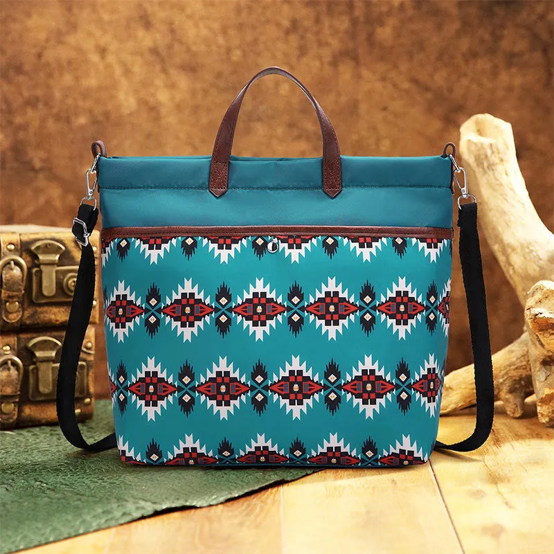 Unique Boho Style Tote Bag Waterproof Top-Handle Satchel Purse