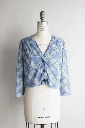 Vintage 1950s Nylon Cropped Jacket, Shelton Stroller
