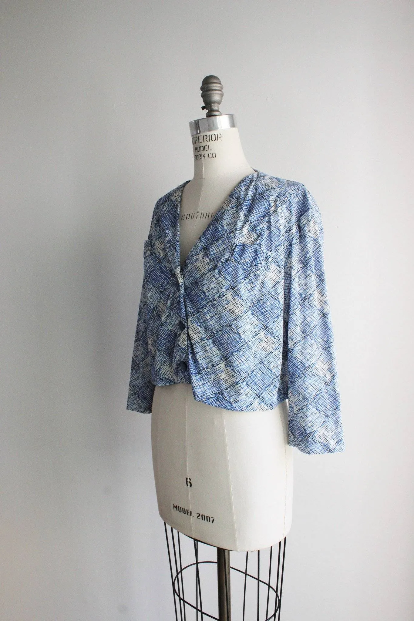 Vintage 1950s Nylon Cropped Jacket, Shelton Stroller