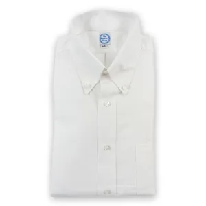 White Pinpoint Button Down Dress Shirt