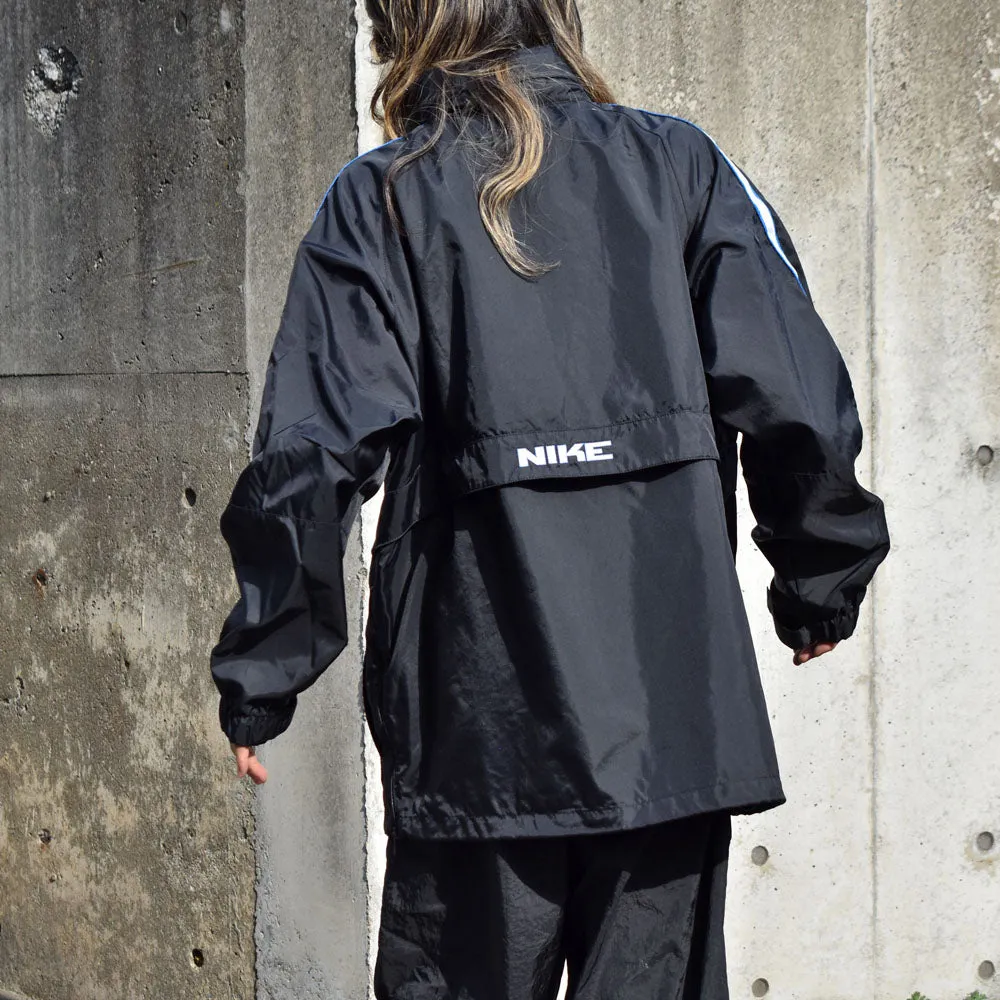 Y2K NIKE 裏地付き ハーフジップ ナイロンプルオーバー 240331