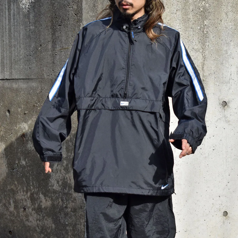 Y2K NIKE 裏地付き ハーフジップ ナイロンプルオーバー 240331
