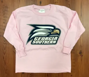YOUTH Long Sleeve Athletic Eagle Head - Pink